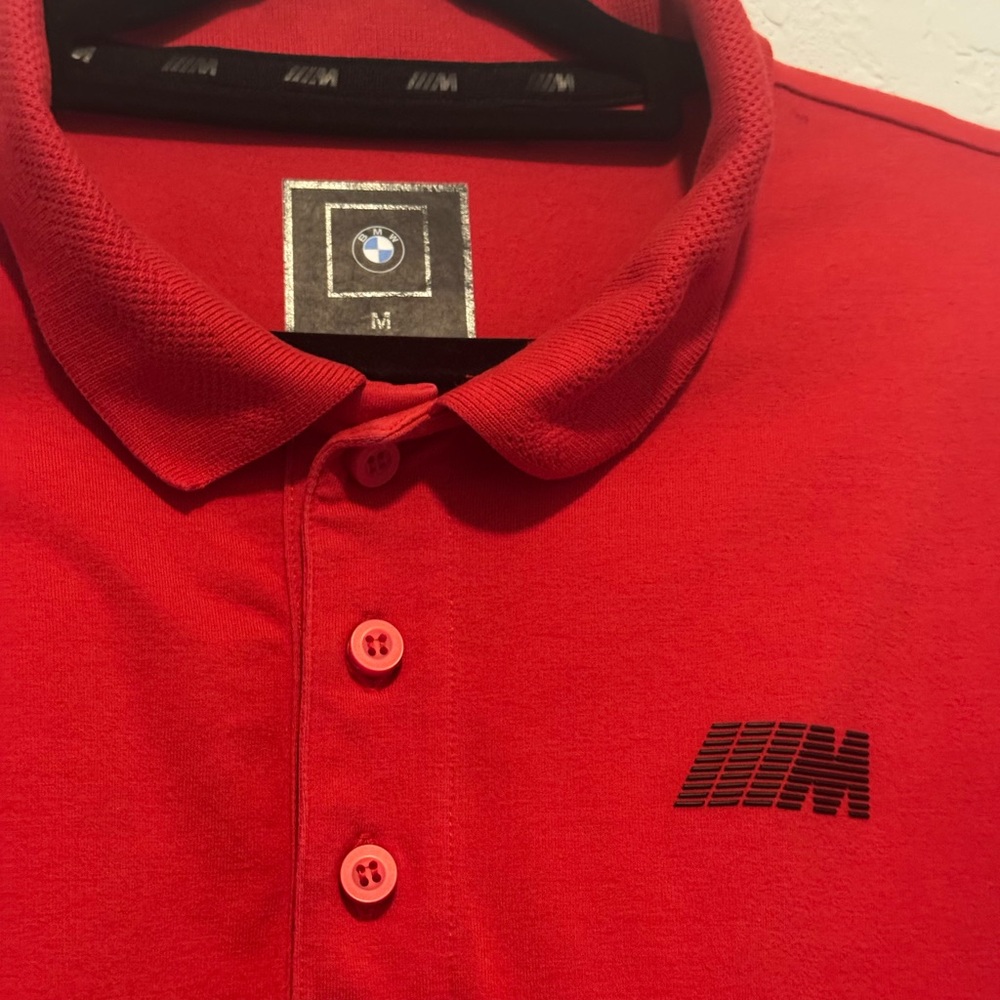 BMW M Series Red Polo Shirt